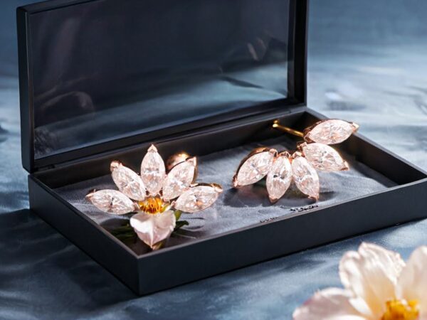 Blossom in Style with Petal Moissanite Earrings