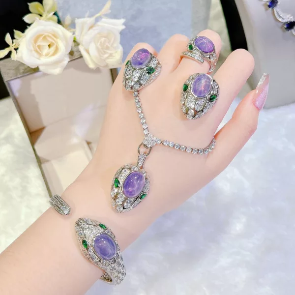 Purple Starlight Stone Snake Set