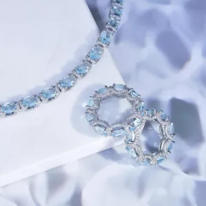 Ocean-Inspired Jewelry: Sea Blue Gemstone - Image 2