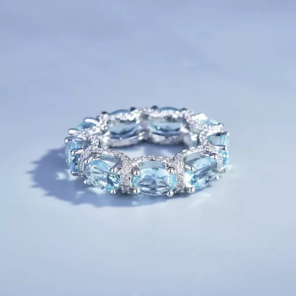 Ocean-Inspired Jewelry: Sea Blue Gemstone